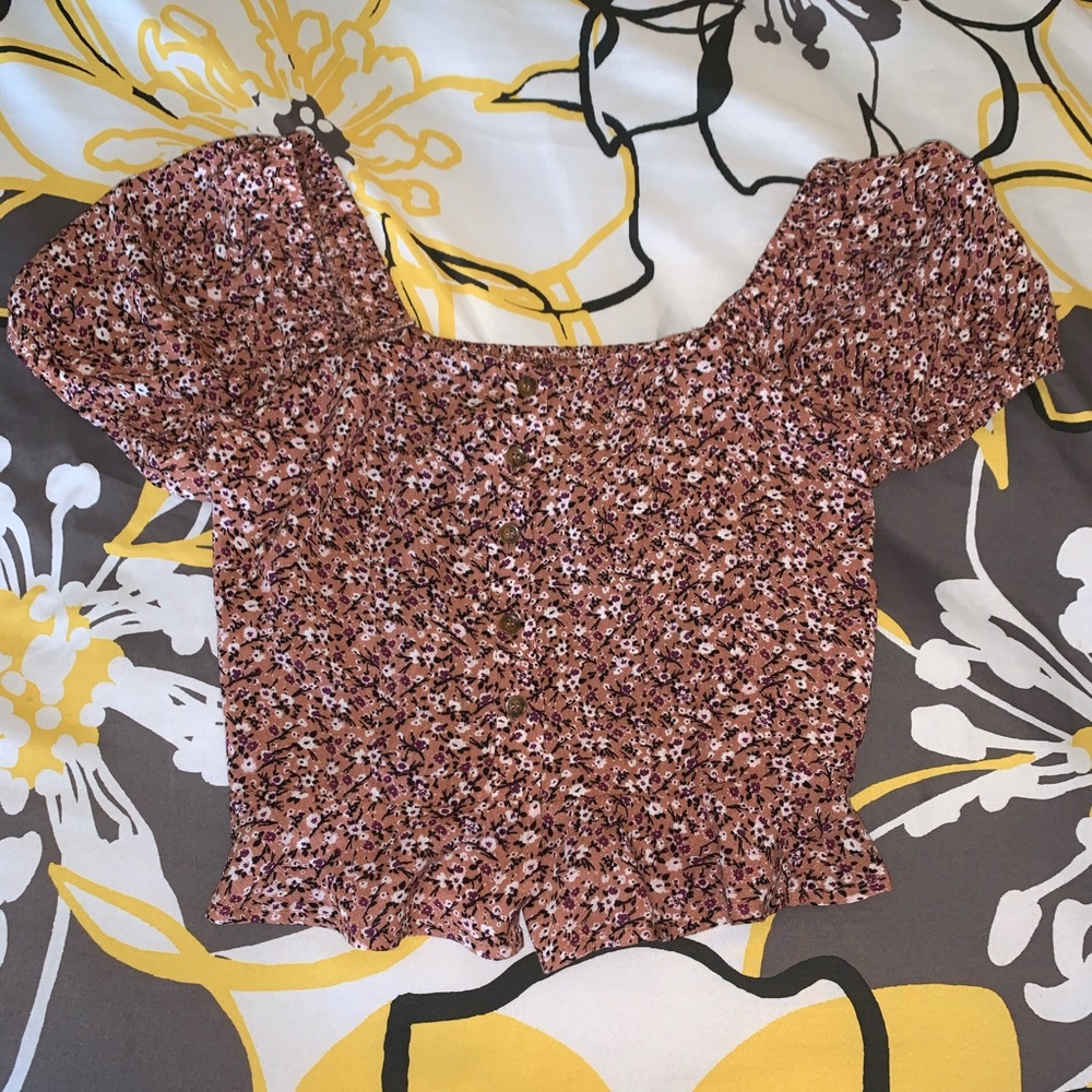 Flowery crop top